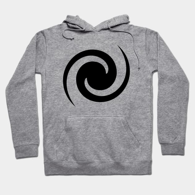 Blackhole Spiral Silhouette Hoodie by AustralianMate